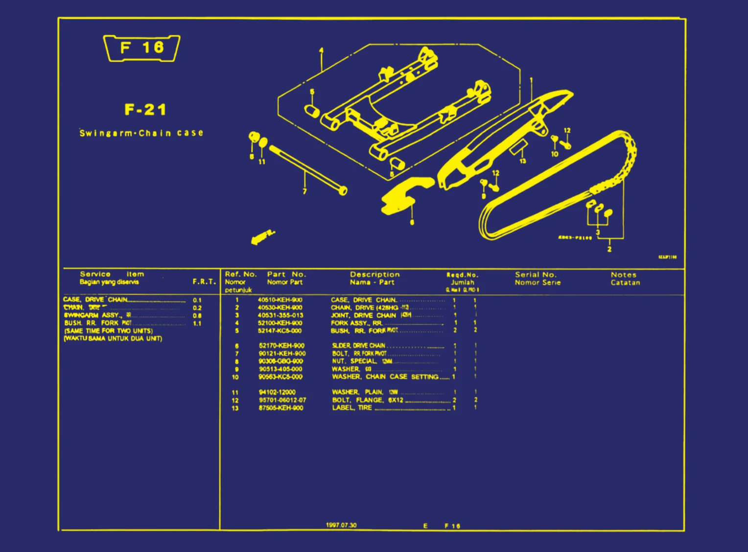 Swingarm Chain Case