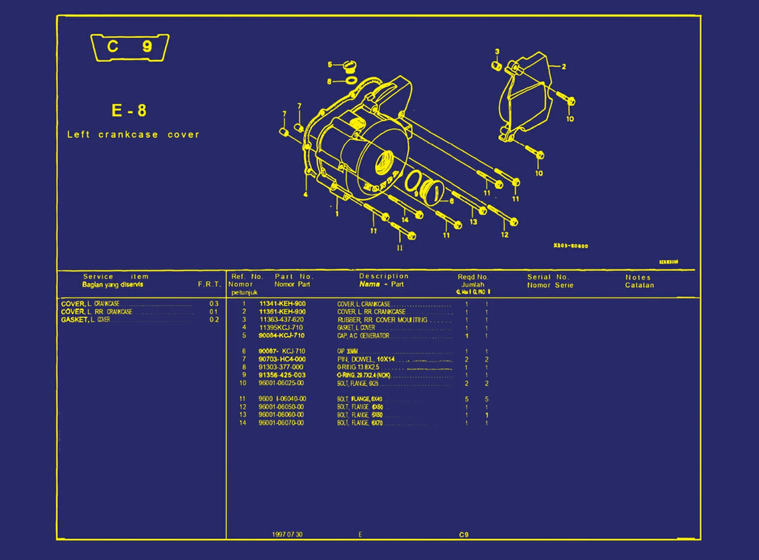 Left Crankcase Cover