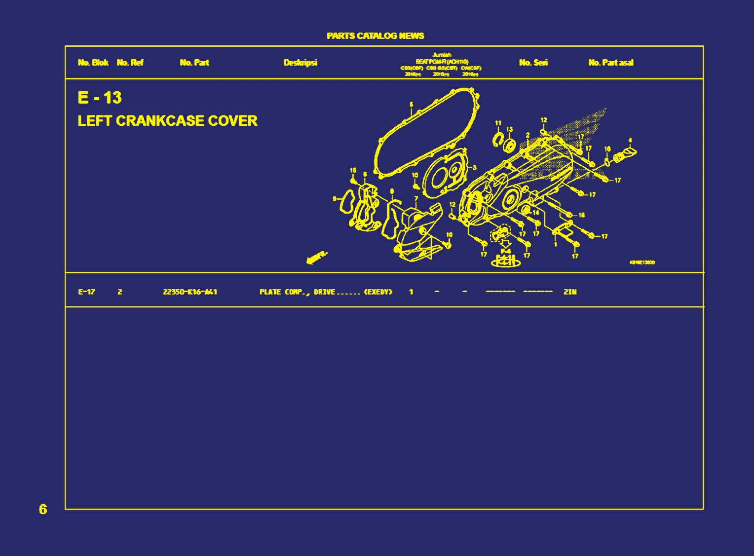 left crankcase cover