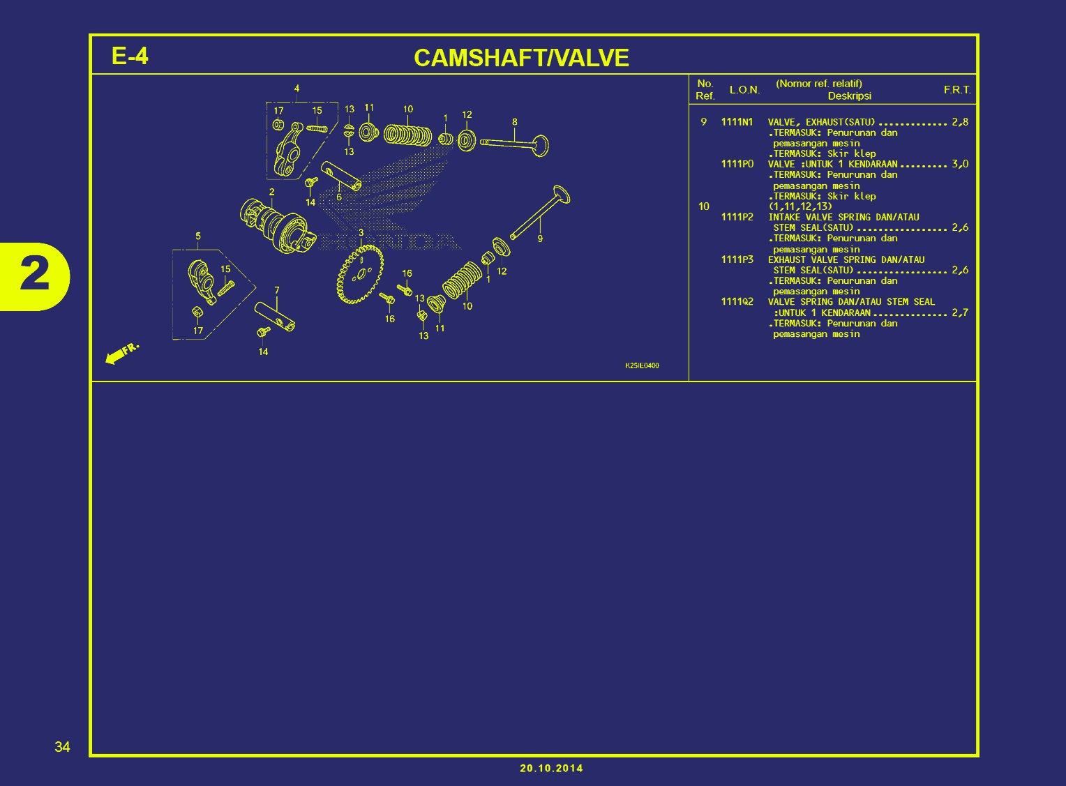 BEAT ESP-CAMSHAFT VALVE B