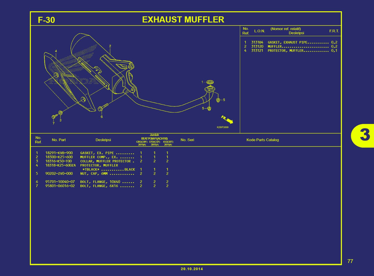 BEAT ESP-EXHAUST MUFFLER