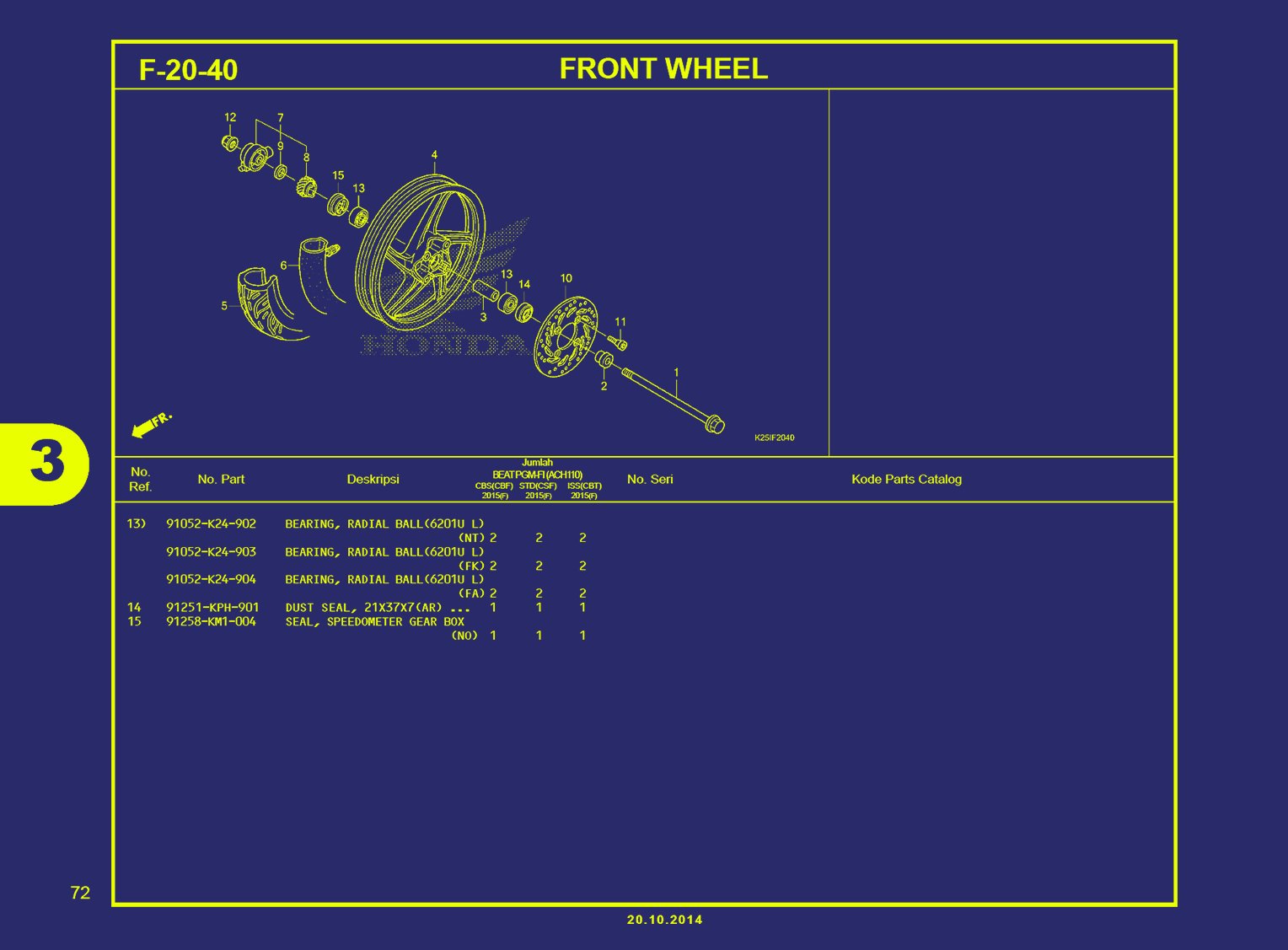 BEAT ESP-FRONT WHEEL B