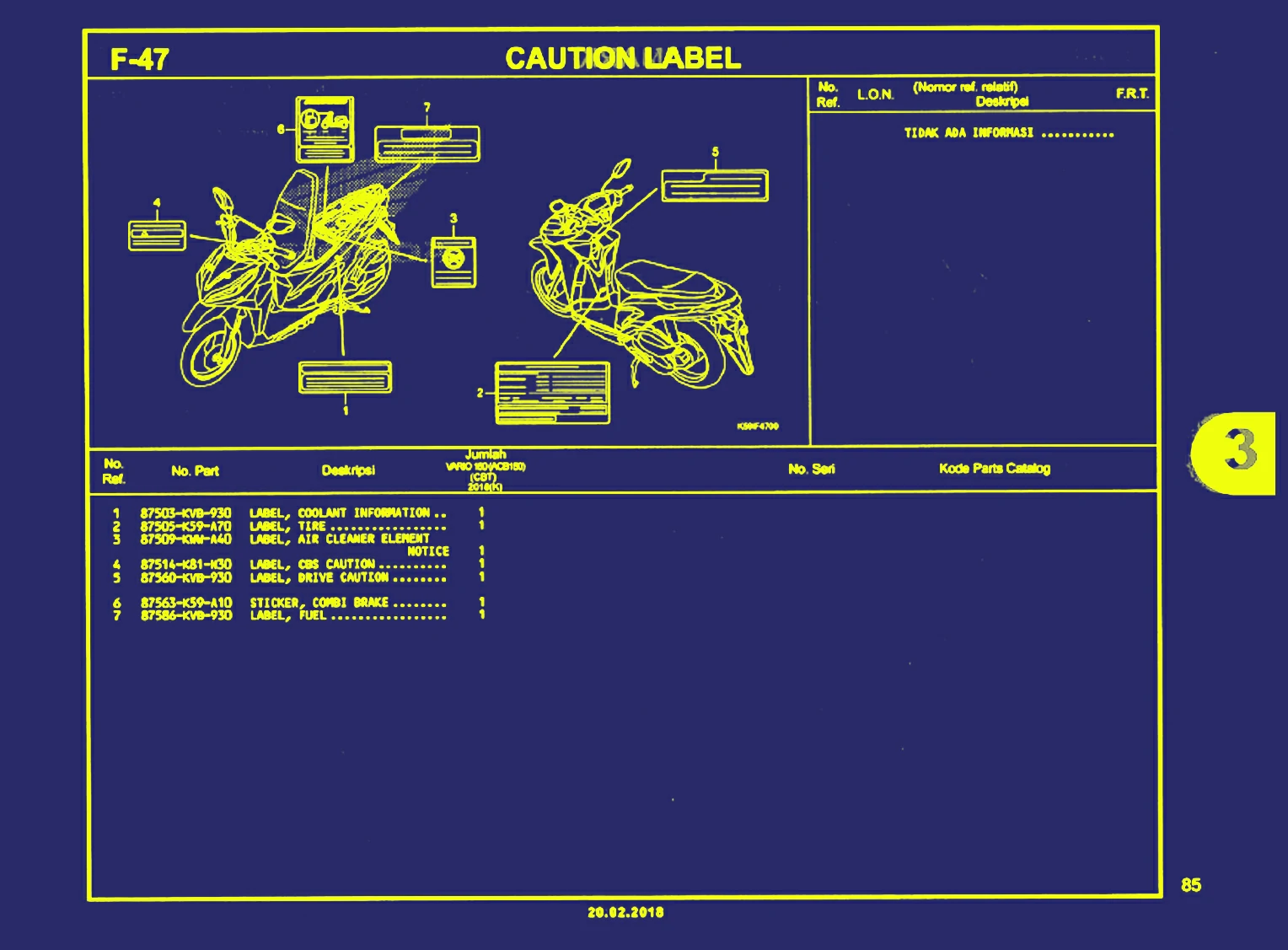 caution label
