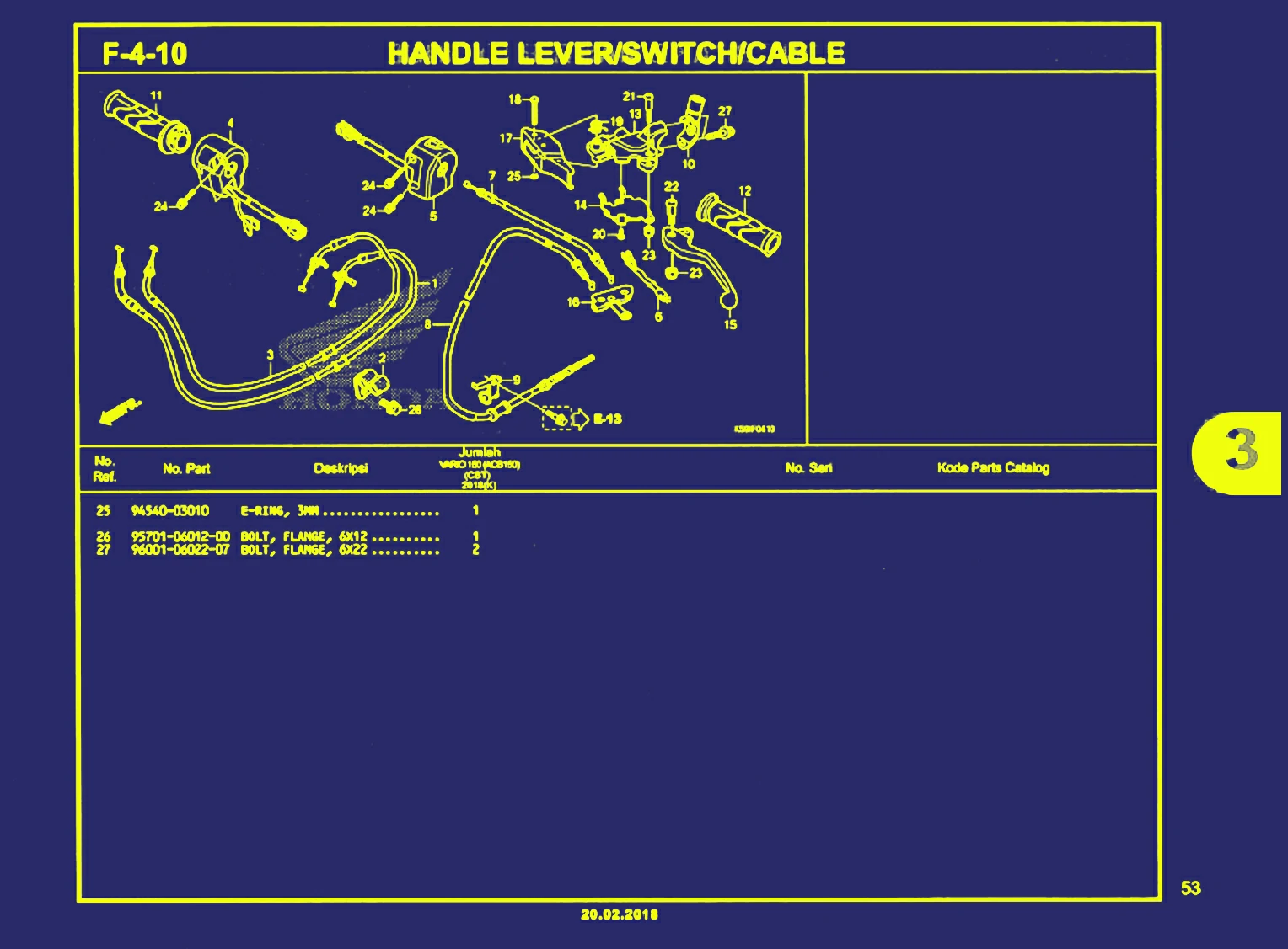 handle lever atau switch cable 2