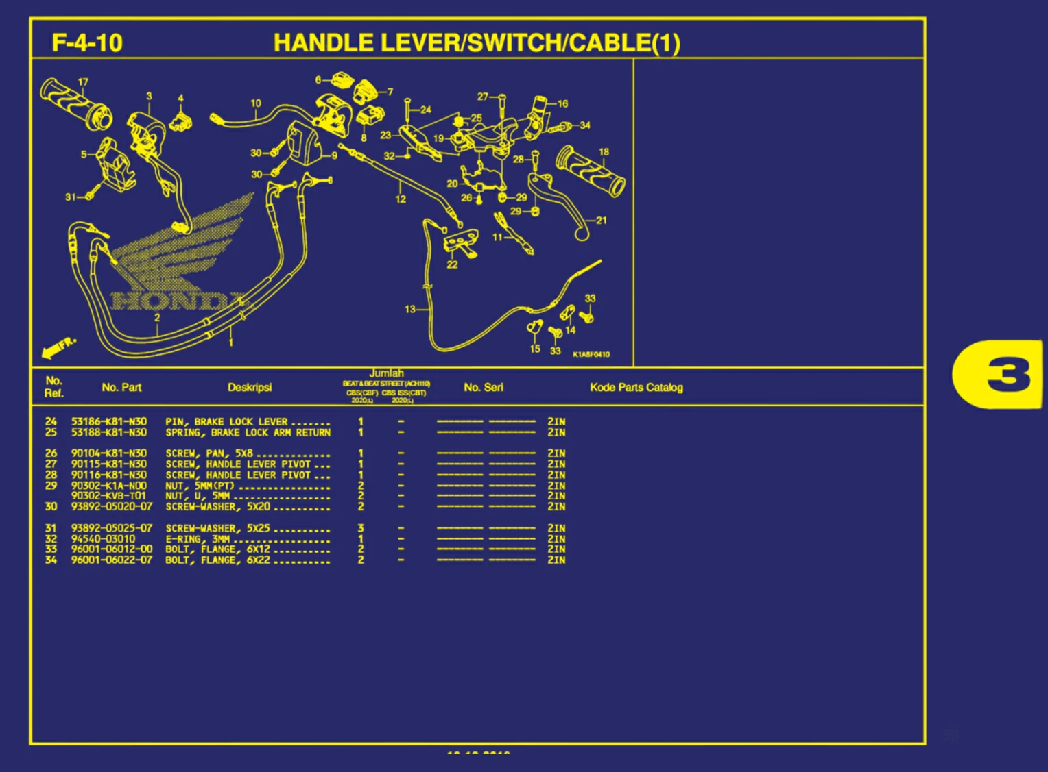 handle lever switch cable(1) 2