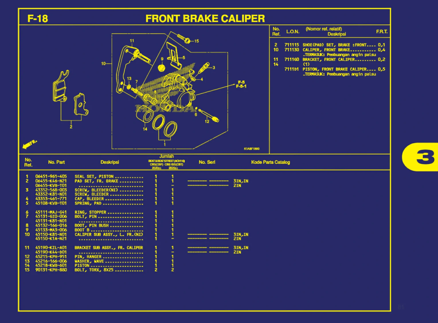 front brake caliper