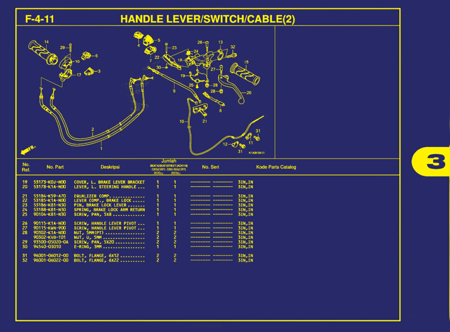 handle lever atau switch atau cable(2) 2