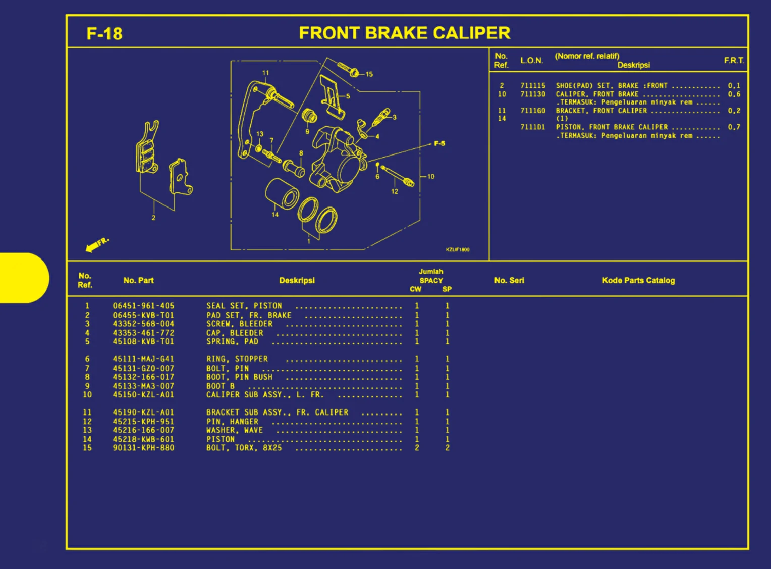 front brake caliper
