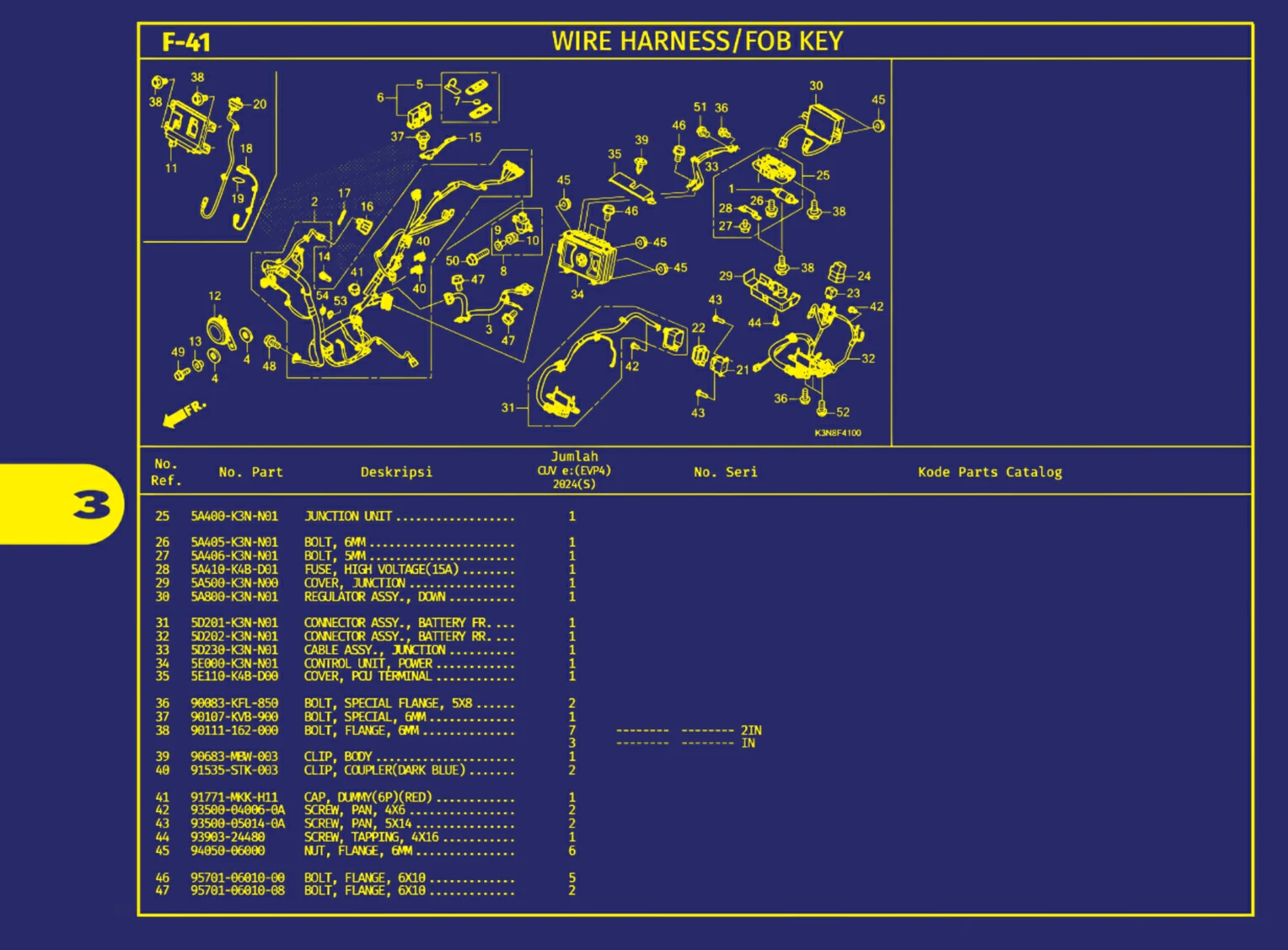 wire harness atau fob key 2