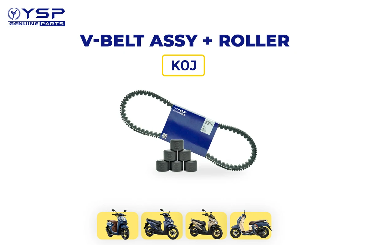 v-belt assy + roller (K0J)
